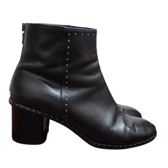 Rag & Bone Willow Stud Leather Boots In Black Size EU 41/US 11 - Picture 5 of 16